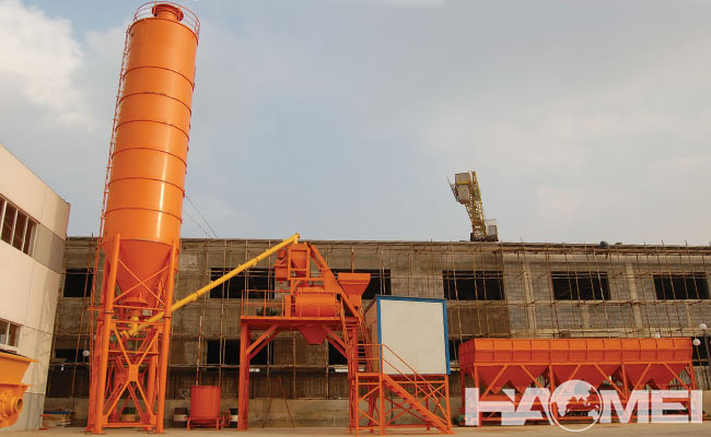 stationary concrete mixer plant company