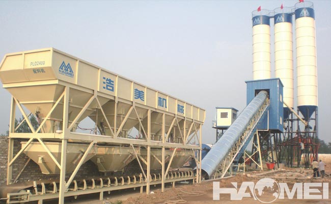 stationary concrete mixer plant product