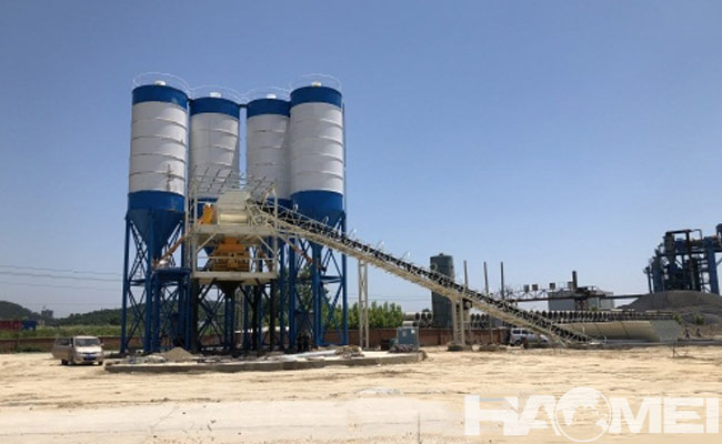 stationary concrete mixing plant made in china