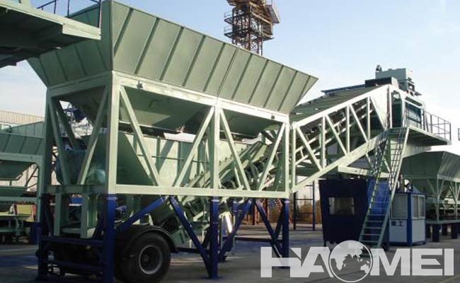 capacity of mobile concrete batching plant