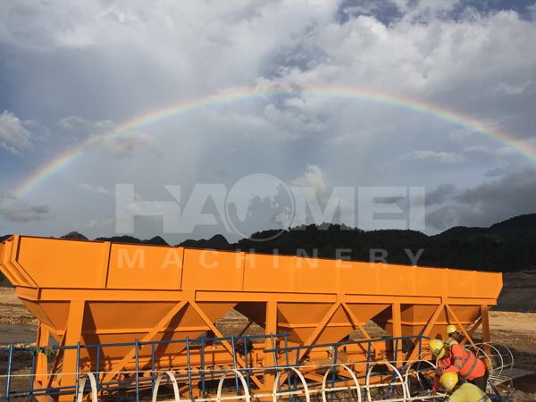 HZS50 Concrete Batching Plant install in Surigao, Philippines