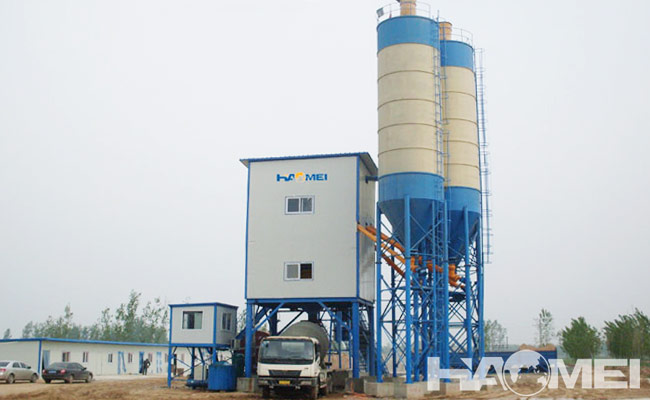 stationary concrete mixer plant manufacturer