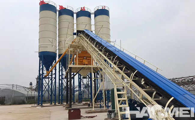 belt type concrete batching plant